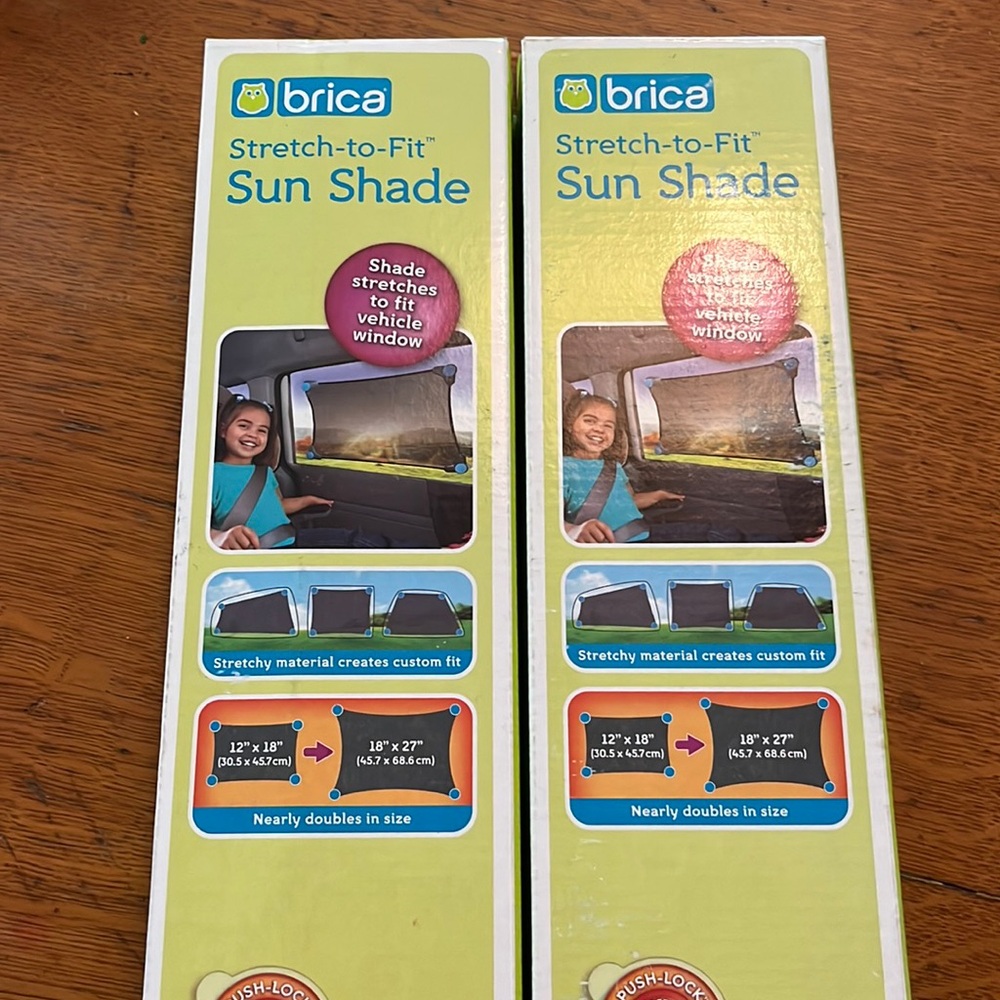 Brica stretch to fit Sun Shade set of 2